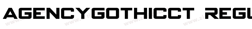 AgencyGothicCT Regu字体转换